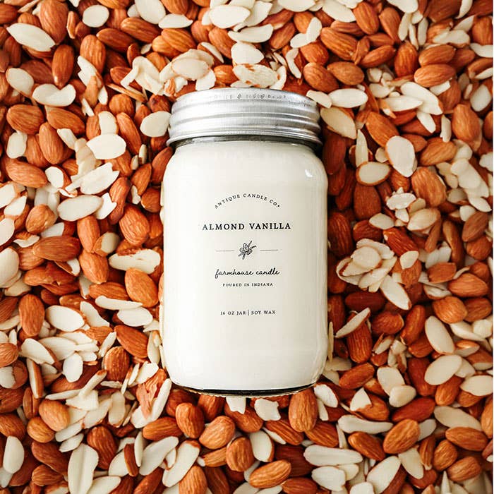 Antique Candle Co.® - Almond Vanilla - Soy Wax Mason Jar Candle