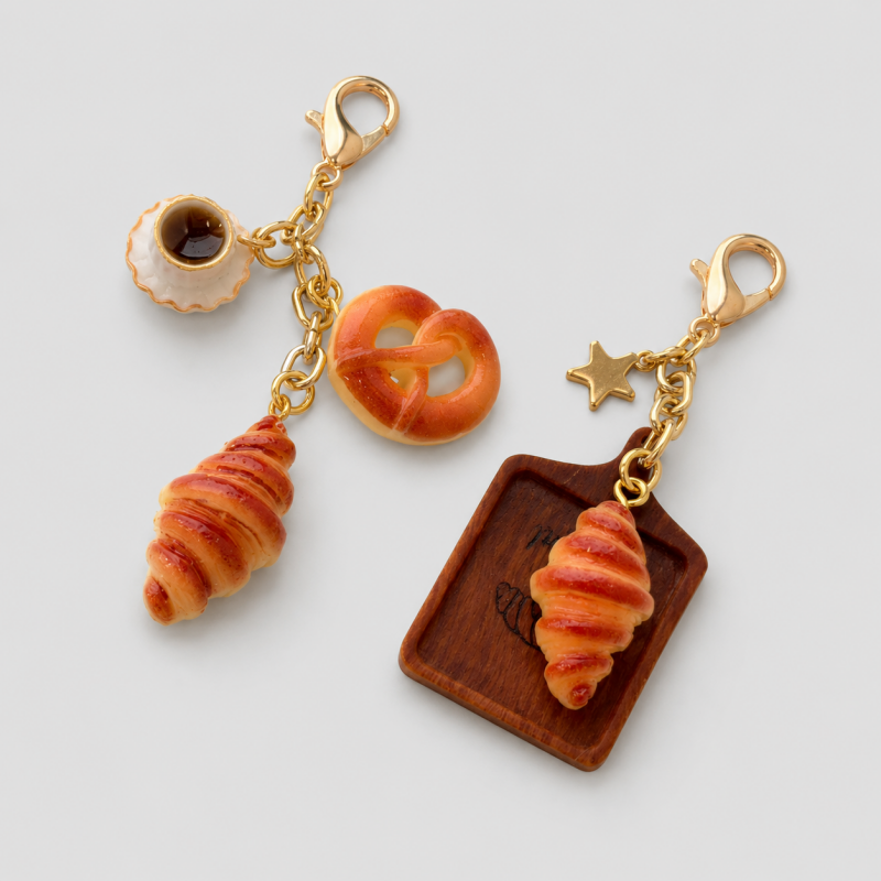 DAYLA - Chocolate Croissant Keychain