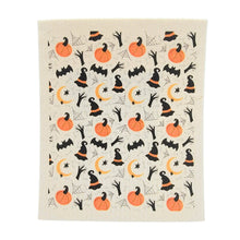 Load image into Gallery viewer, Witch Hat Pumpkin Swedish Dishcloth