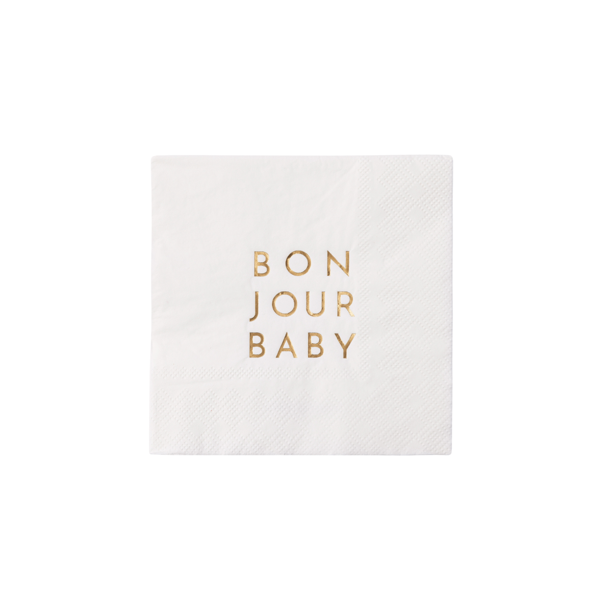 Bonjour Fête - Bonjour Baby White Cocktail Napkins (Set of 20)