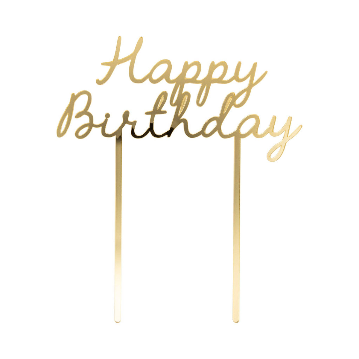My Mind’s Eye - PLGBD05 - Gold Happy Birthday Cake Topper