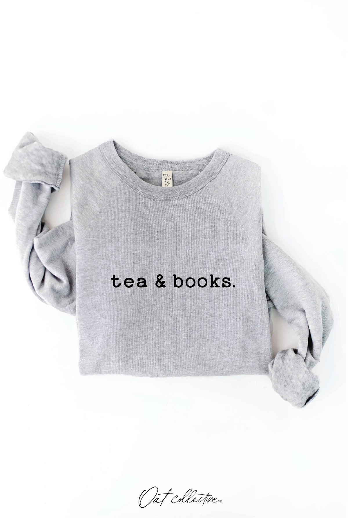 OAT COLLECTIVE - TEA AND BOOKS  Graphic Sweatshirt