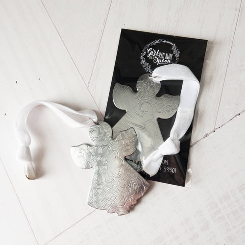 Girl Ran Away With the Spoon - Angel Vintage Tray Ornament