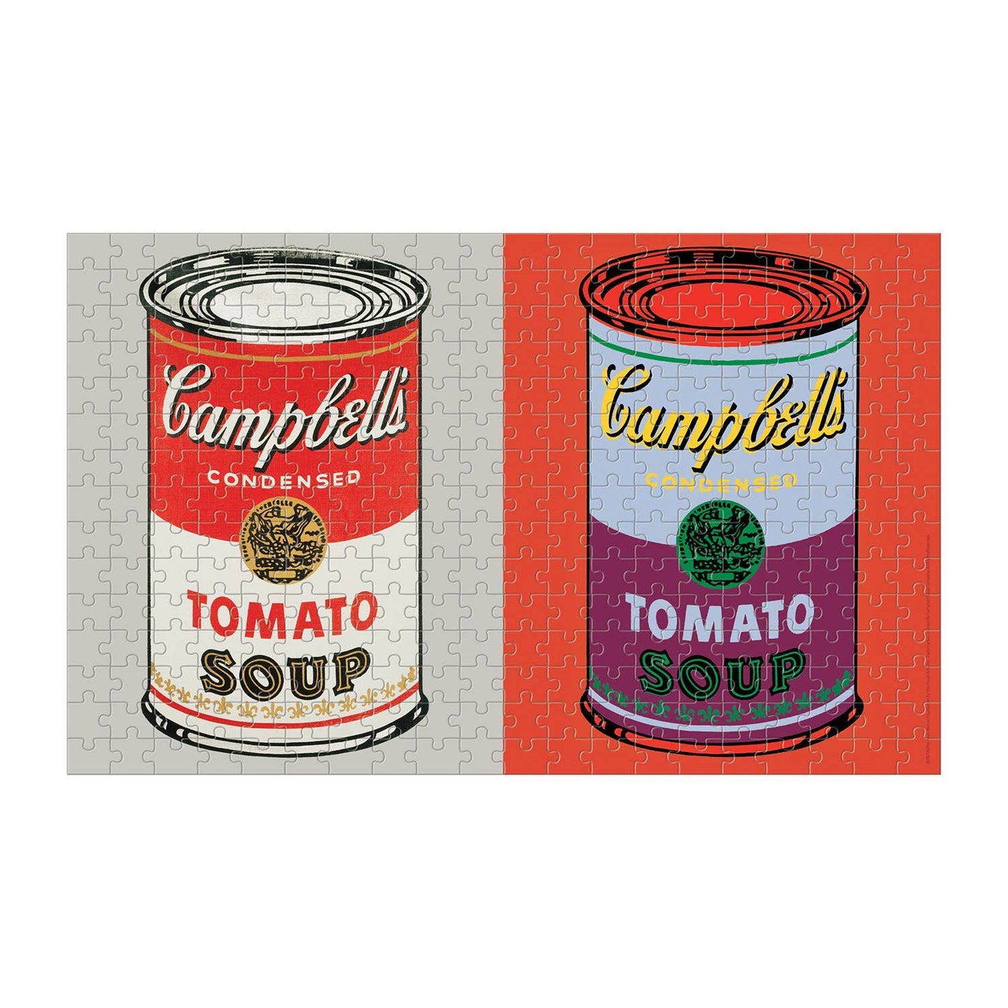 Chronicle Books - Andy Warhol Soup Cans 300 Piece Lenticular Puzzle