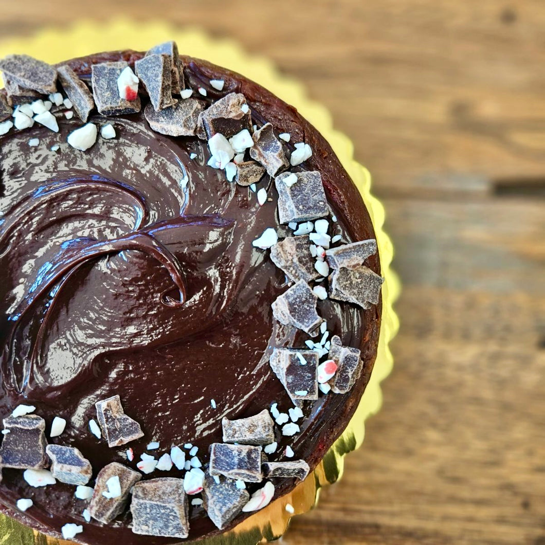 Christmas Chocolate Peppermint Cheesecake