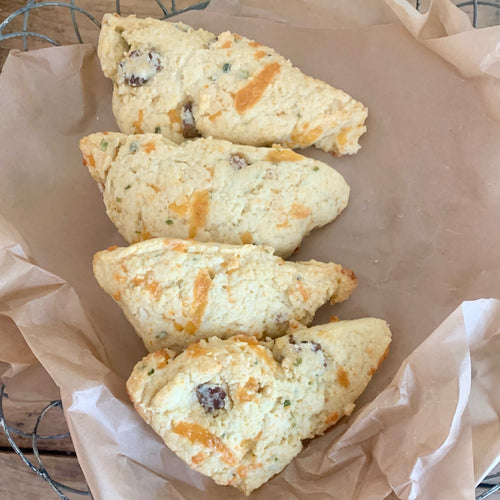 Bacon Cheddar Chive Scones