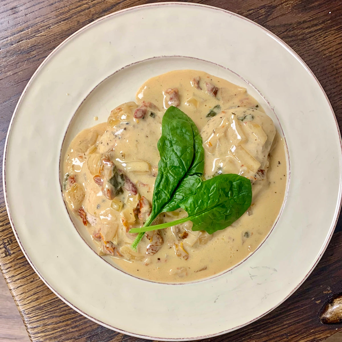 Tuscan Chicken & Bowtie Pasta