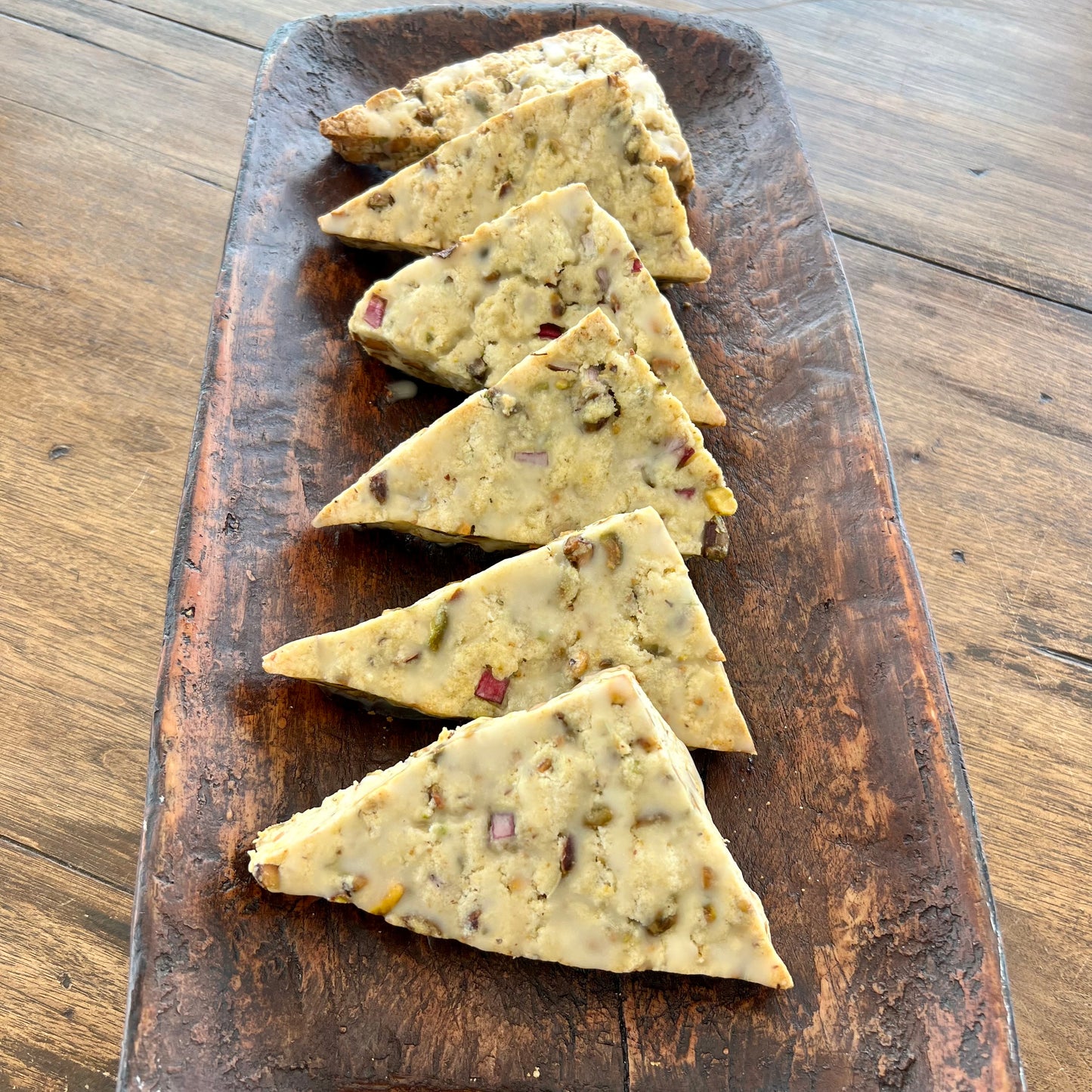 Pistachio Rosemary Red Onion Scones