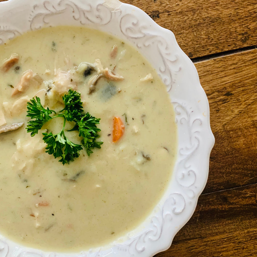 Christmas Chicken & Wild Rice Soup