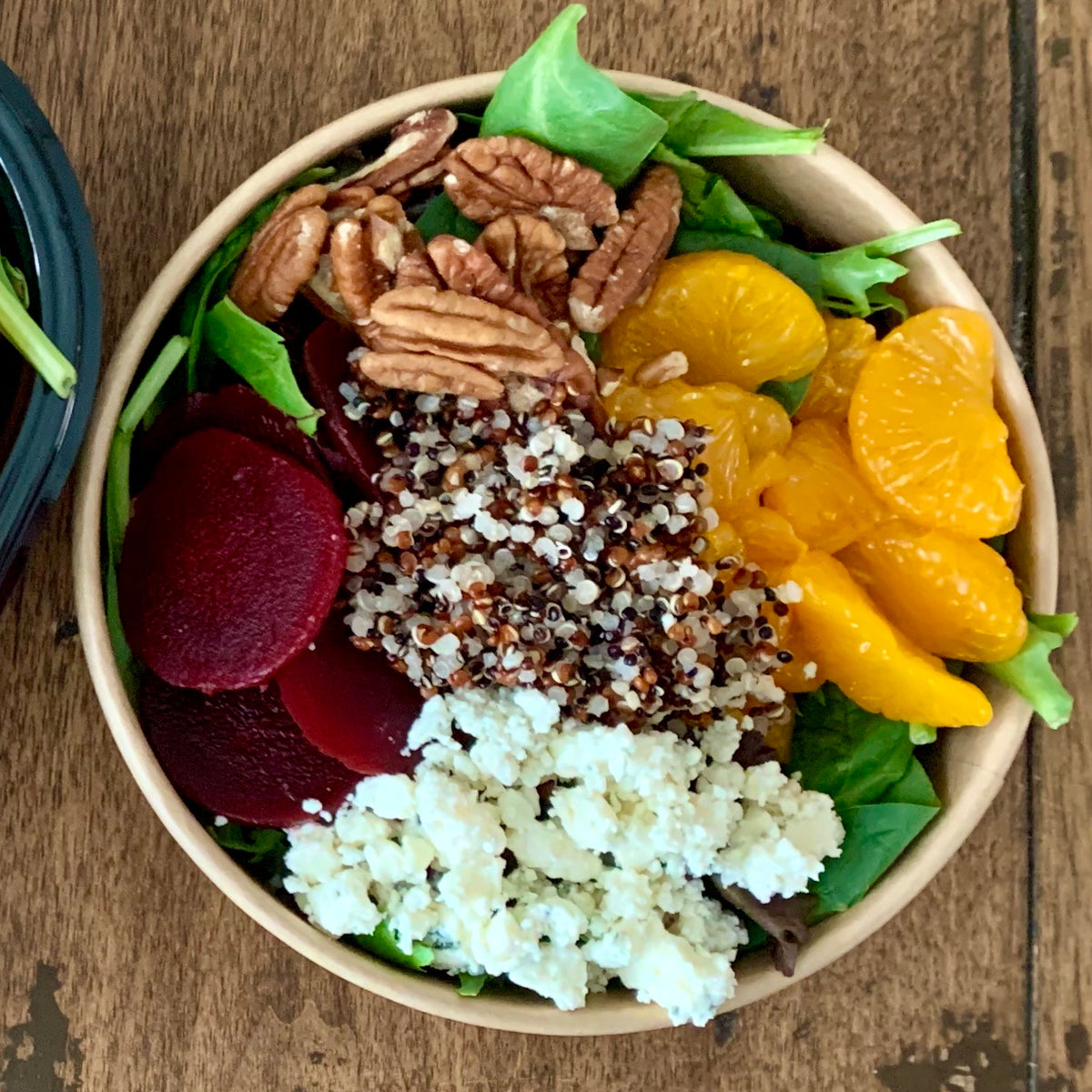 Spinach Quinoa Citrus Beet Salad